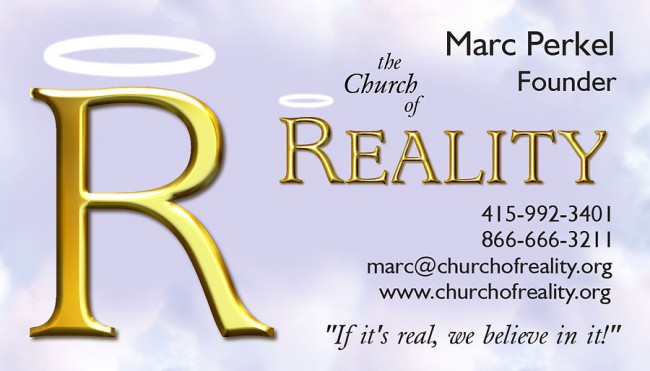 Church of Reality Business Card