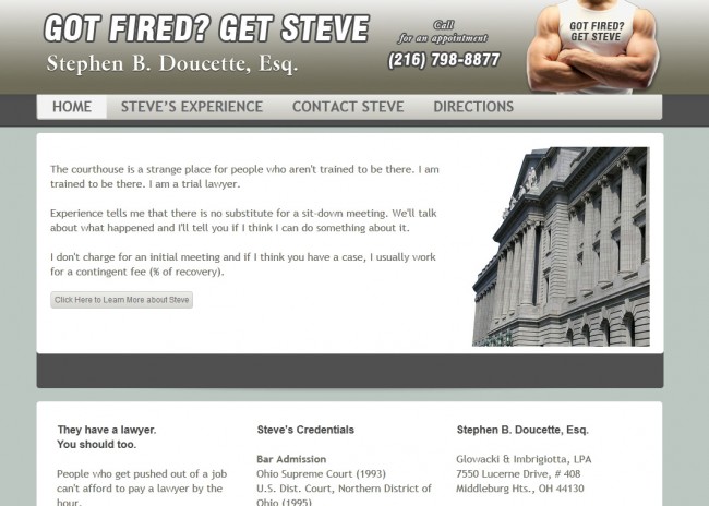 Got Fired? Get Steve!