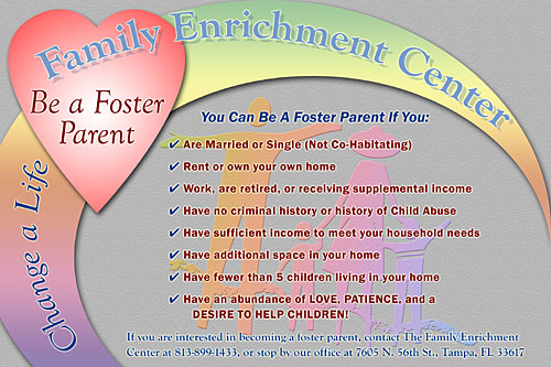 Family enrichment center postcard