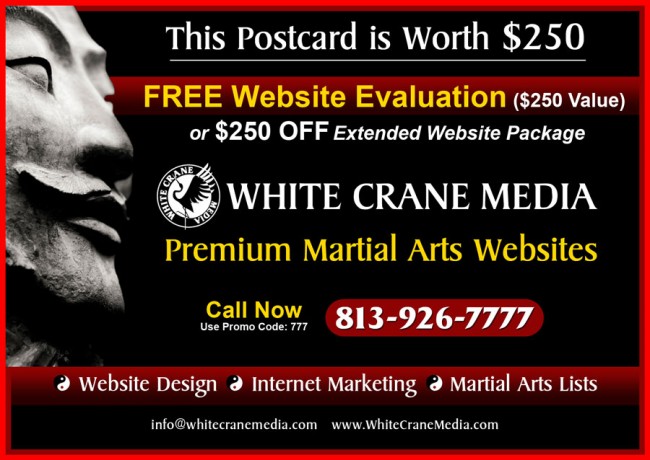 White Crane Media Postcard