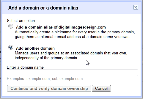 add another domain